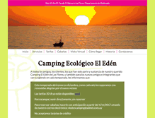 Tablet Screenshot of eledencamping.com